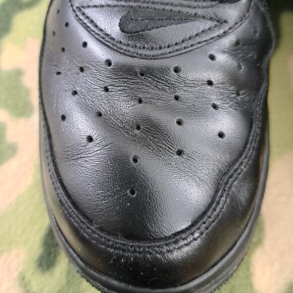 %Nike Air Force 1 Mid Black Leather 313643-002 Sneaker 2006 Men Us 13 / A 14 main image 9